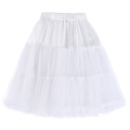 Belle Poque Luxus 3-Layer Soft Tüll Netting Red Crinoline Petticoat Underskirt für Retro Vintage Kleider BP000226-2